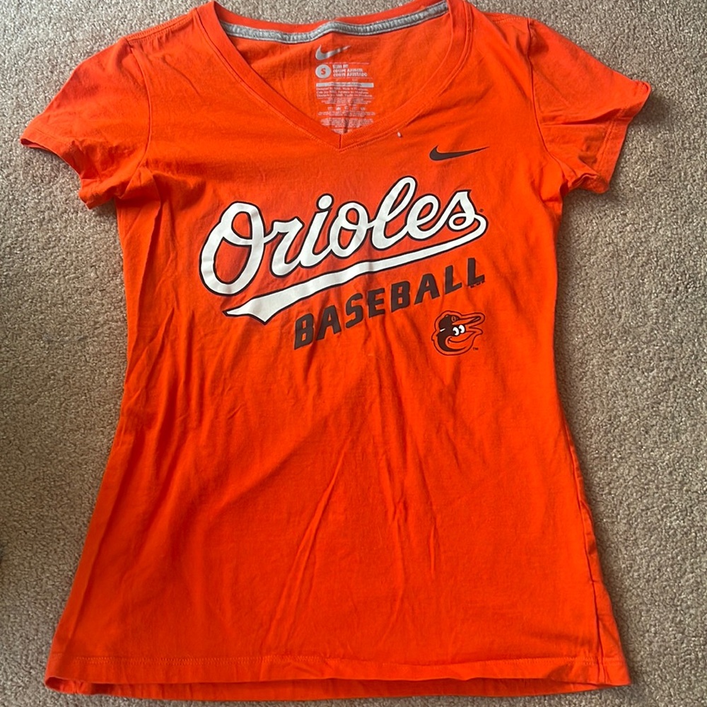 Womens Nike Baltimore Orioles v neck t shirt